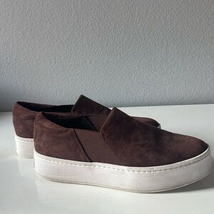 Vince Platform Sneakers, Brown Suede, size 8.5 (fits like an 8)